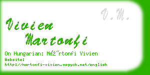 vivien martonfi business card